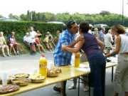 Fête 2004, Marche santé, Eric Vaille, Josette Beraud Maire