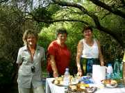 Fête 2004, Marche santé, Annie Monier, Monique Besson, Marie-Claire Leleux