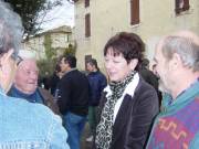 eglise, voeux 2004, josette Beraud Maire, Francis Besson, René Monier